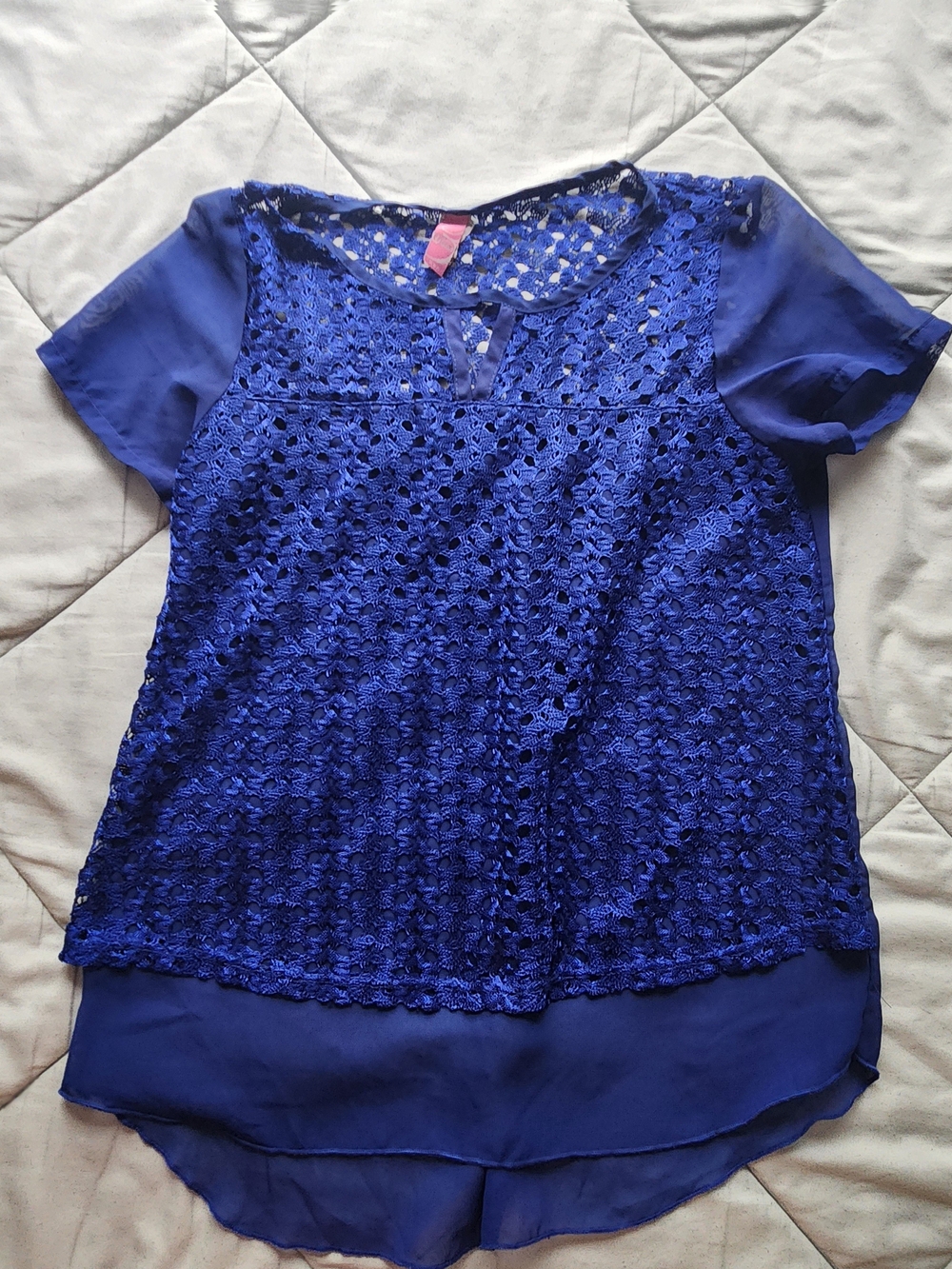 Route Lace Royal Blue Blouse